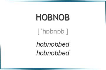 hobnob 3 формы глагола