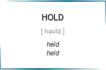 hold 3 формы глагола