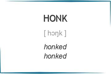 honk 3 формы глагола