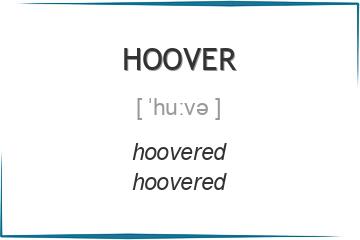 hoover 3 формы глагола