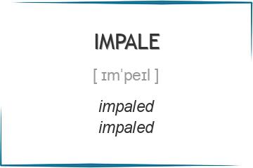 impale 3 формы глагола