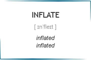 inflate 3 формы глагола