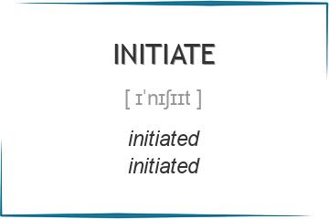 initiate 3 формы глагола