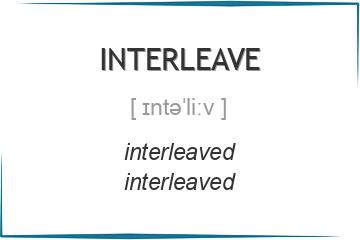 interleave 3 формы глагола