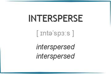 intersperse 3 формы глагола
