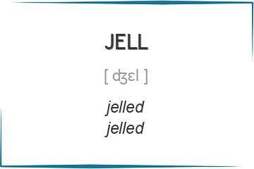 jell 3 формы глагола
