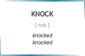 knock 3 формы глагола