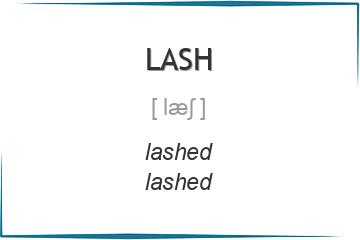 lash 3 формы глагола