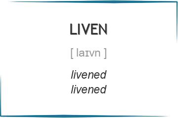 liven 3 формы глагола