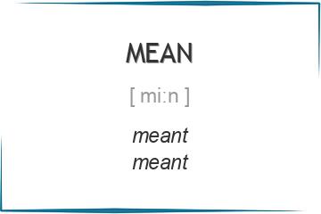 mean 3 формы глагола