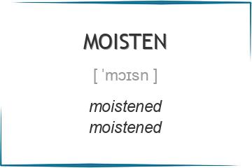 moisten 3 формы глагола