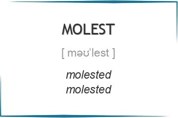 molest 3 формы глагола