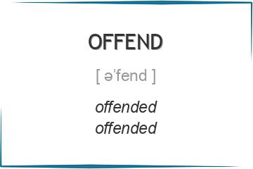 offend 3 формы глагола