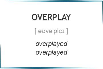 overplay 3 формы глагола