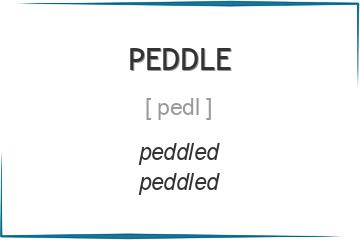 peddle 3 формы глагола