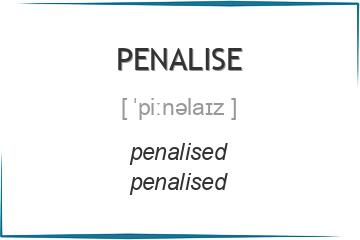 penalise 3 формы глагола