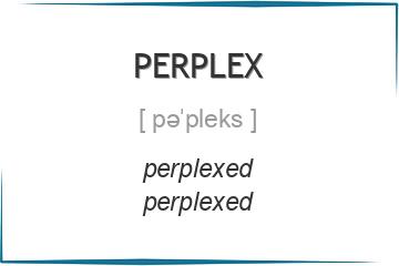 perplex 3 формы глагола