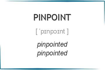 pinpoint 3 формы глагола