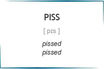 piss 3 формы глагола