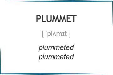 plummet 3 формы глагола