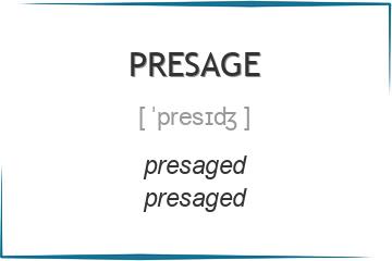 presage 3 формы глагола