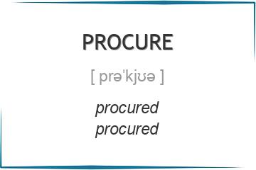 procure 3 формы глагола