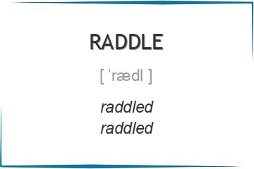 raddle 3 формы глагола