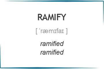ramify 3 формы глагола