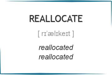 reallocate 3 формы глагола