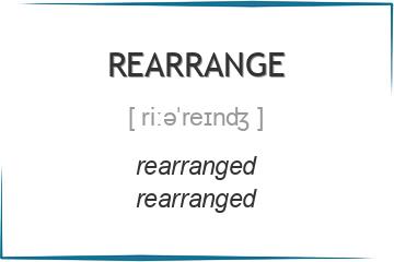 rearrange 3 формы глагола