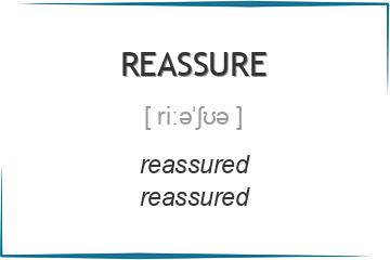 reassure 3 формы глагола