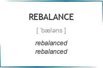 rebalance 3 формы глагола