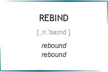 rebind 3 формы глагола