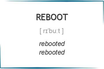 reboot 3 формы глагола