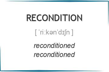 recondition 3 формы глагола