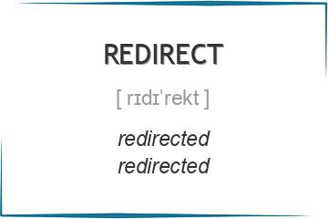 redirect 3 формы глагола