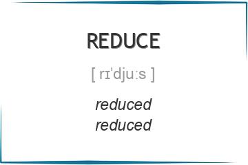 reduce 3 формы глагола