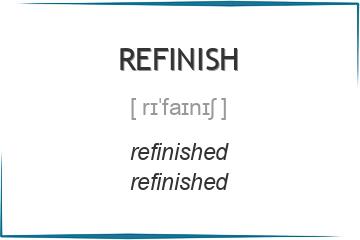 refinish 3 формы глагола