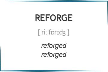 reforge 3 формы глагола