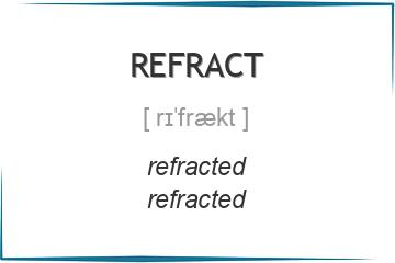 refract 3 формы глагола