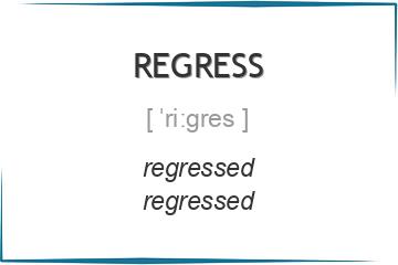 regress 3 формы глагола