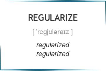 regularize 3 формы глагола