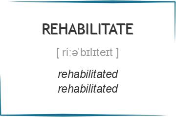 rehabilitate 3 формы глагола