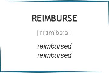 reimburse 3 формы глагола