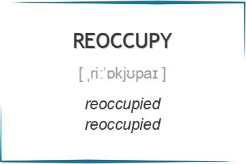 reoccupy 3 формы глагола