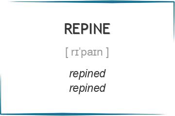repine 3 формы глагола