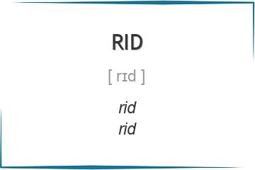 rid 3 формы глагола