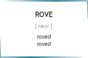 rove 3 формы глагола