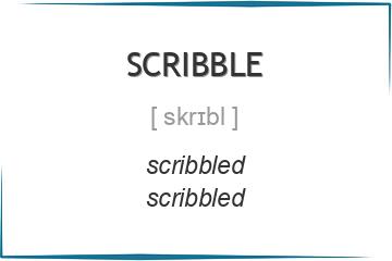 scribble 3 формы глагола