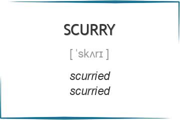 scurry 3 формы глагола